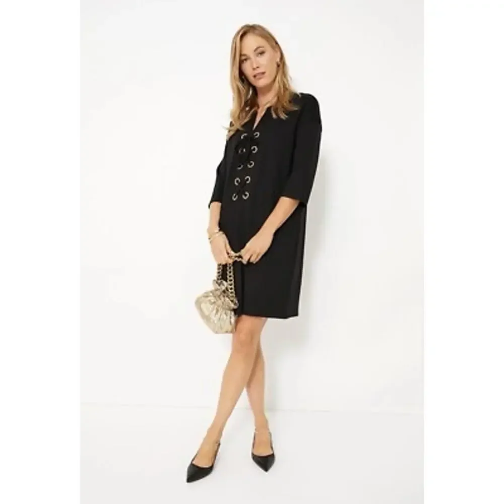 TUCKERNUCK Black Ellington Dress Size XXS NWT Retail $208 Tuckernuck